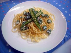 オクラのトロネバクリームパスタ